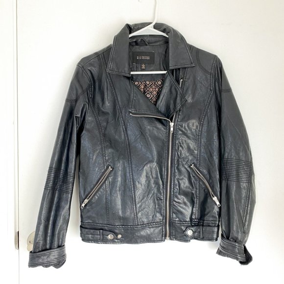 S Faux Leather Jacket by Blu Pepper - Picture 8 of 8